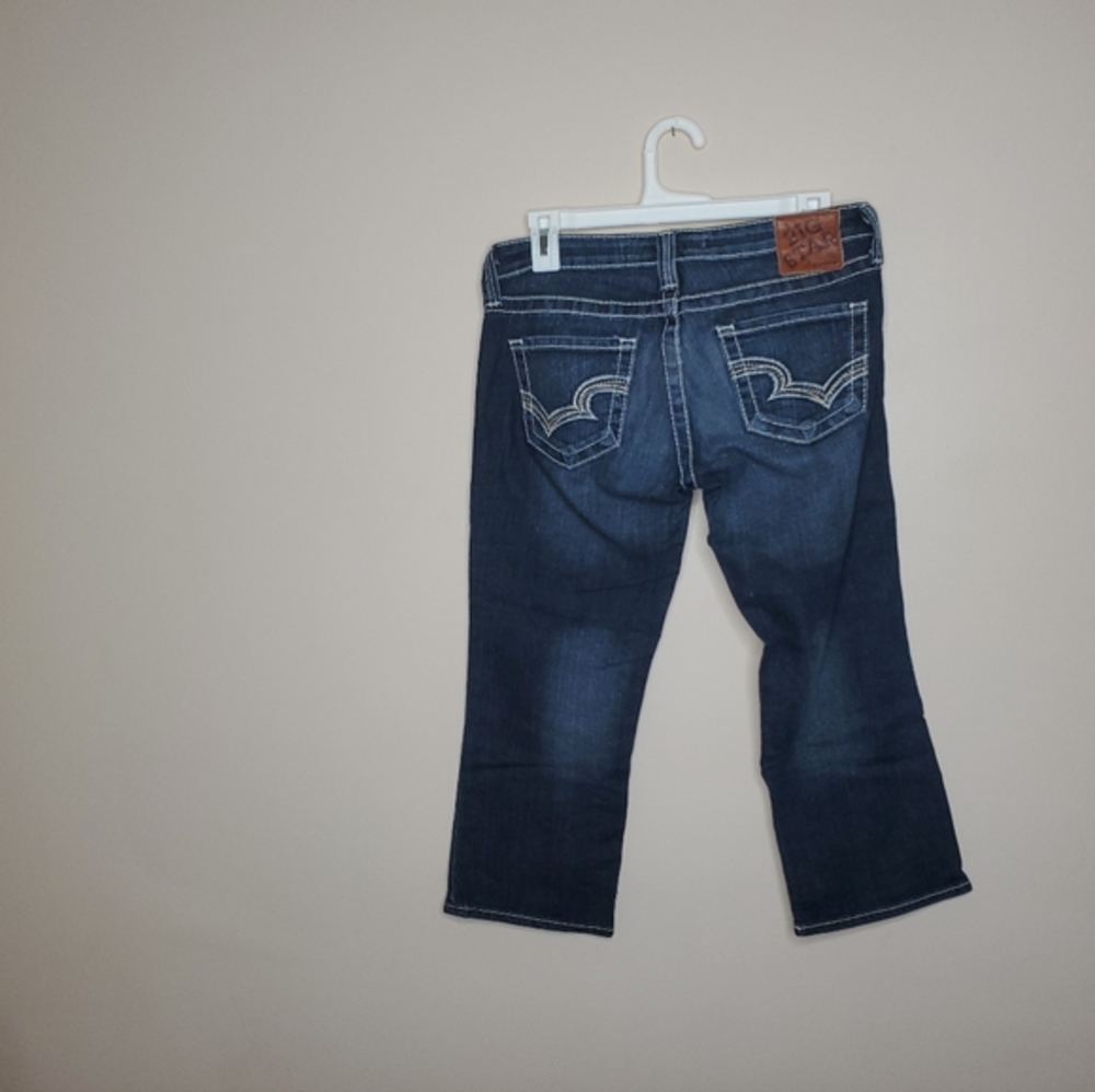 Big Star Sweet Ultra Low Rise Denim Capri Pants Womens Size 29 - Picture 2 of 5